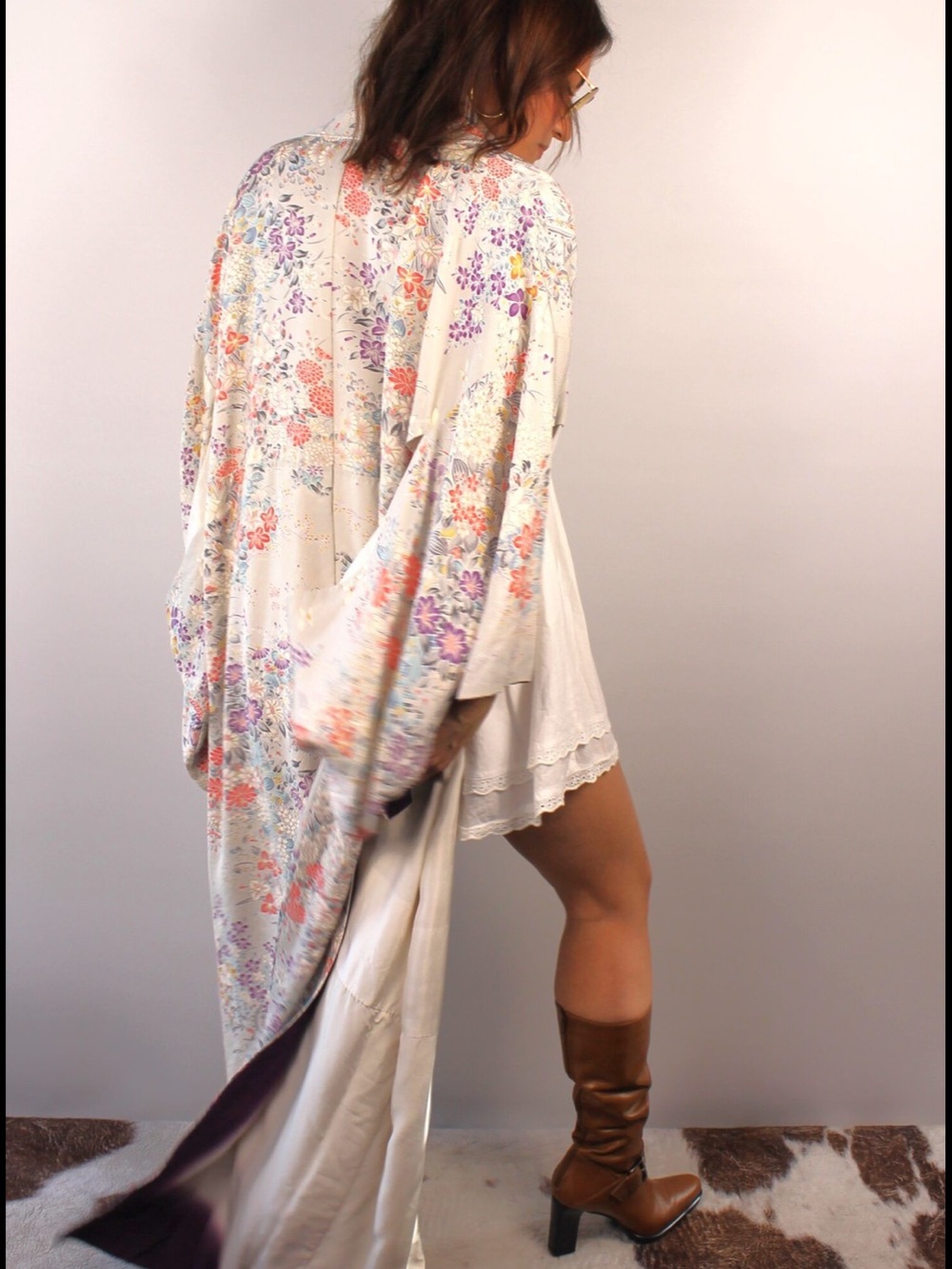 Floral Ivory Kimono
